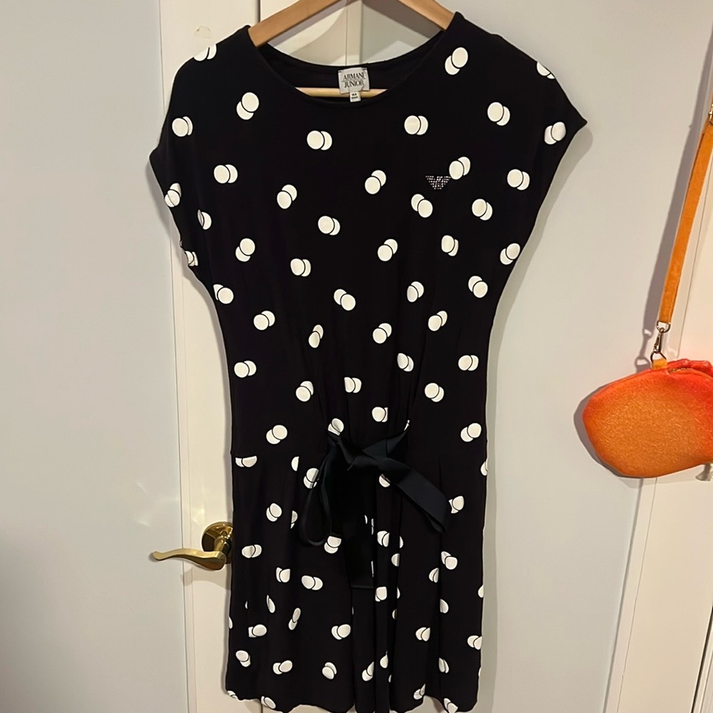 Boden Dark Blue Armani Junior Jersey Dress Size XS